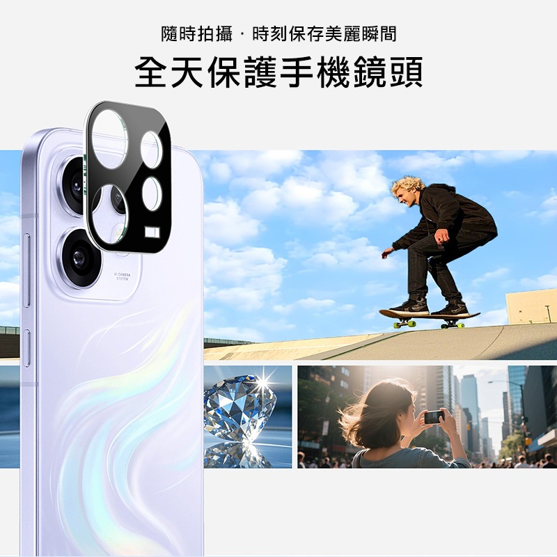 Imak 艾美克 OPPO Reno 16 5G 鏡頭玻璃貼(一體式)(曜黑版) 奈米吸附 鏡頭貼 鏡頭保護貼 鏡頭膜-細節圖4