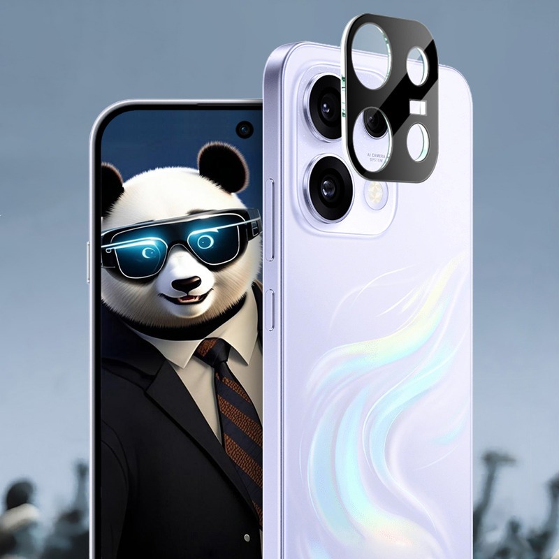 Imak 艾美克 OPPO Reno 16F 5G 鏡頭玻璃貼(一體式)(曜黑版) 奈米吸附 鏡頭貼 鏡頭保護貼 鏡頭膜-細節圖6