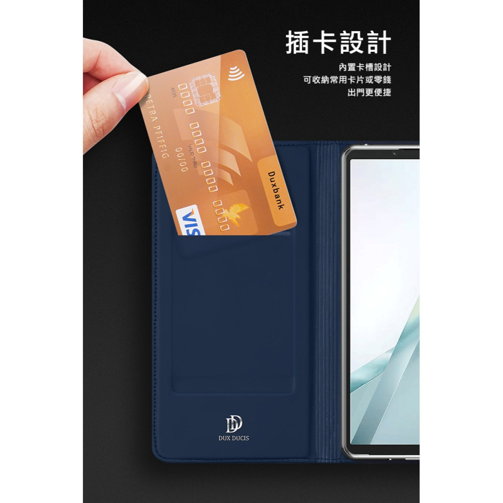 DUX DUCIS SONY Xperia 10 VIII SKIN Pro 皮套 側翻皮套 插卡 可立 保護套 手機套-細節圖7
