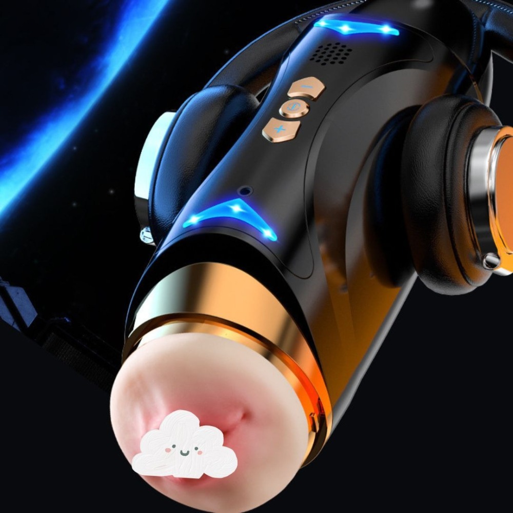 (現貨)雙煞飛機杯全自動男用自慰器性愛情趣用品(黑色)-細節圖3