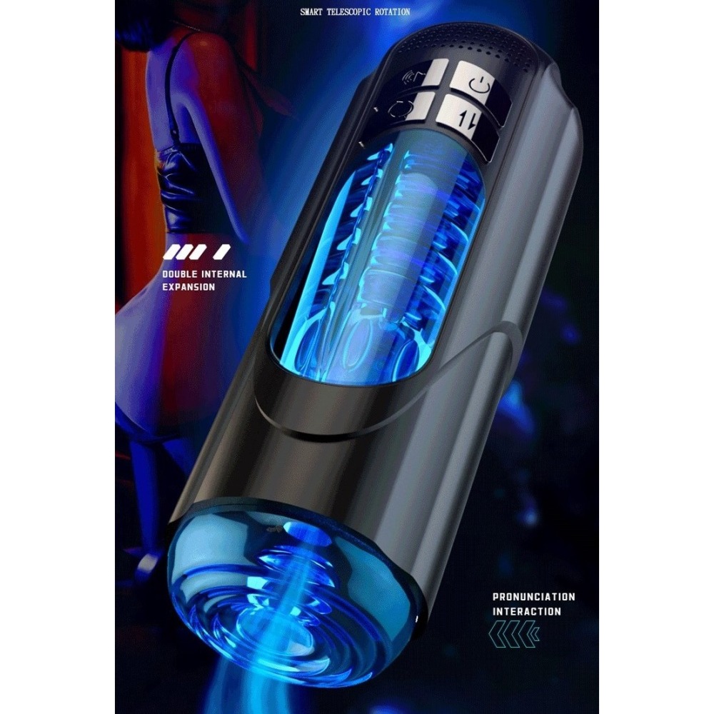 (現貨)暴風飛機杯全自動男用自慰器性愛情趣用品(水藍色)-細節圖2