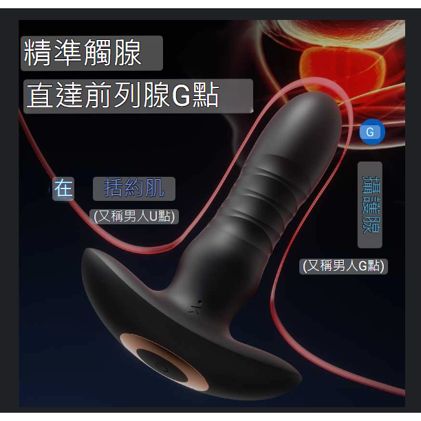 (現貨)ROSELEX勞樂斯T型伸縮前列腺震動按摩器用自慰器後庭肛塞情趣用品-細節圖8