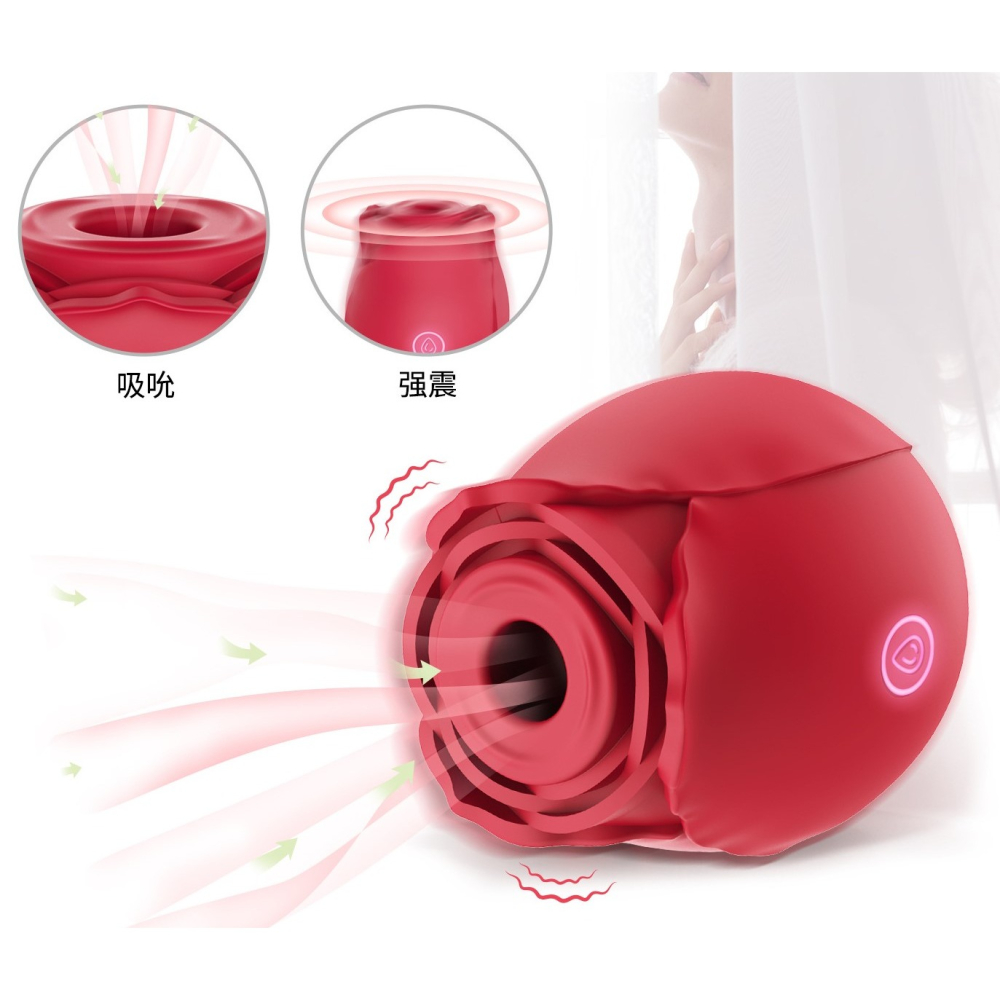 (現貨)玫瑰花吮吸跳蛋震動女用成人情趣用品(共2色)-細節圖10