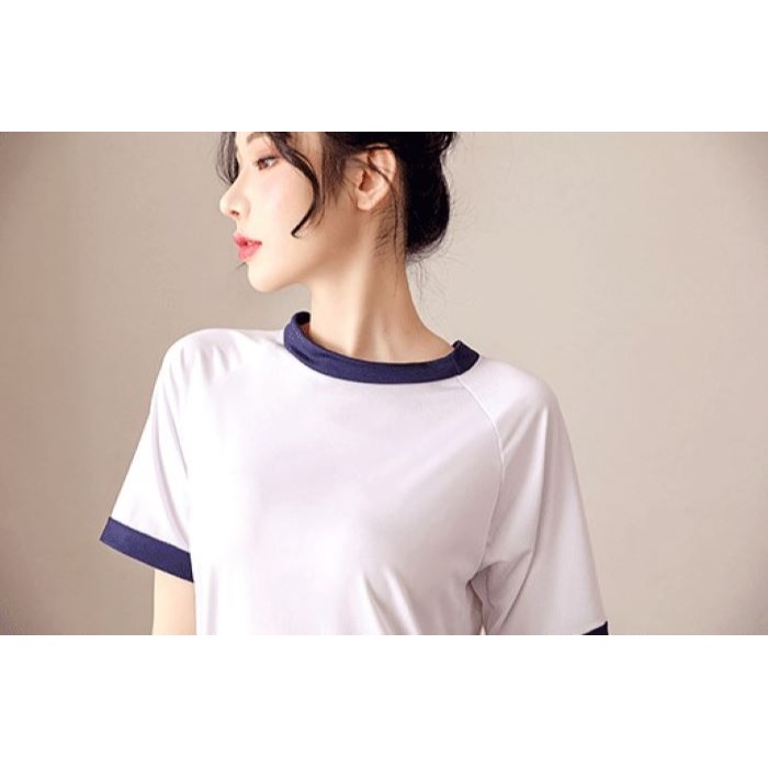 (現貨)日系清純高校生運動服JK角色扮演學生誘惑黑白兩色+同款襪-細節圖6