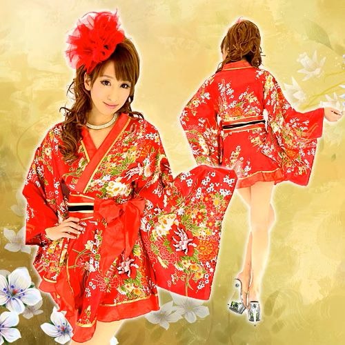 (現貨)正裝浴衣睡袍中長款改良傳統和服cos動漫寫真演出居家服(共2色)-細節圖5