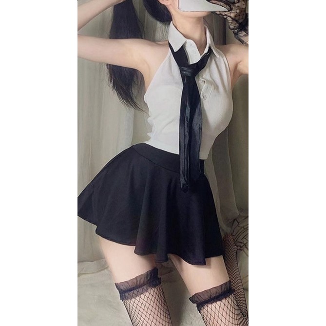 (現貨)性感女秘書誘惑緊身包臀教師學生夜店角色扮演(不含絲襪)-細節圖2