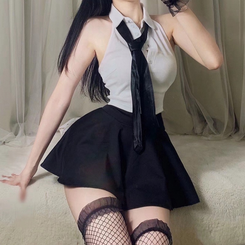 (現貨)性感女秘書誘惑緊身包臀教師學生夜店角色扮演(不含絲襪)-細節圖9