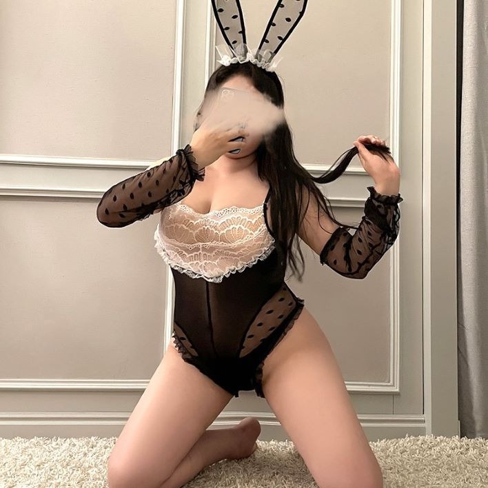 (現貨)棉花糖女孩+均碼性感情趣兔女郎角色扮演小胸蕾絲誘惑套装-規格圖6