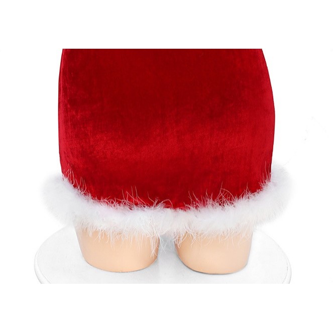 (現貨)蝴蝶結聖誕裝絨毛角色扮演+同款斗篷披肩(不含絲襪)-細節圖9