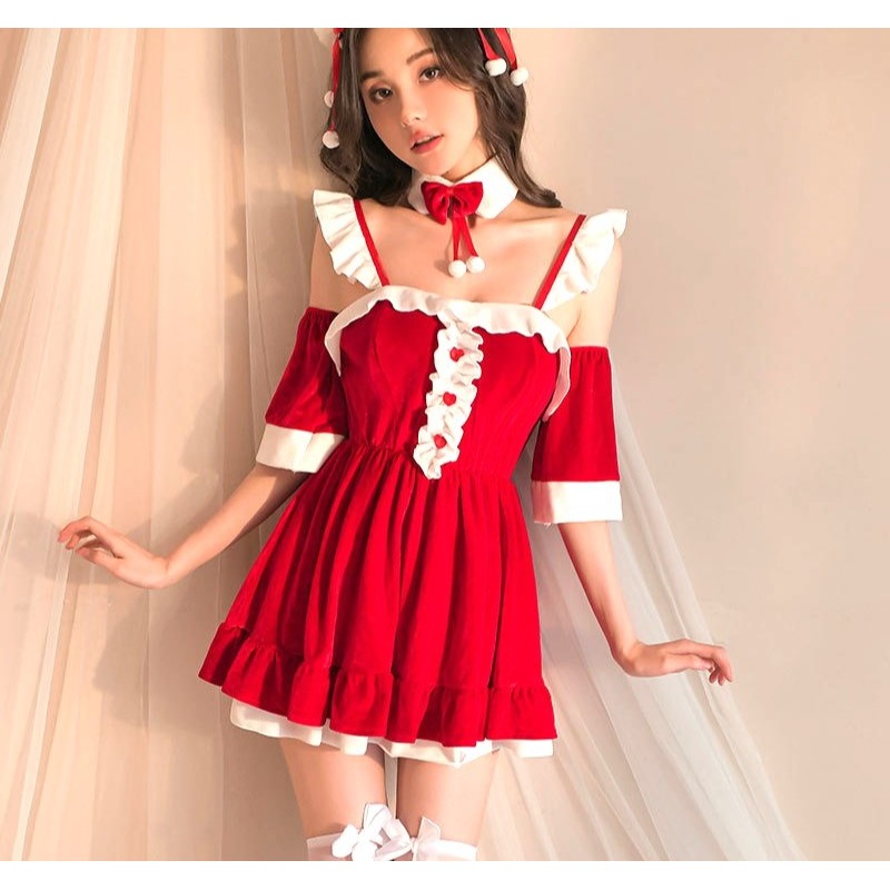 (現貨)新年聖誕裝cos絨毛角色扮演(不含髮飾+絲襪)-細節圖7