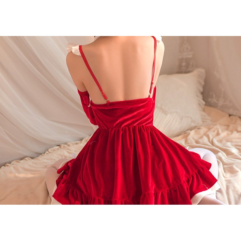 (現貨)新年聖誕裝cos絨毛角色扮演(不含髮飾+絲襪)-細節圖9