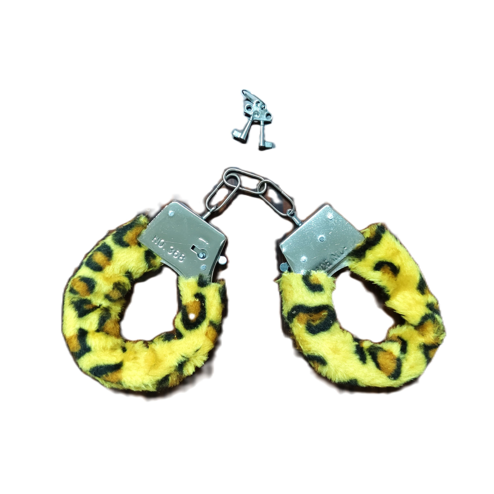 (現貨)情趣老虎毛絨捆绑玩具角色扮演手銬-細節圖3