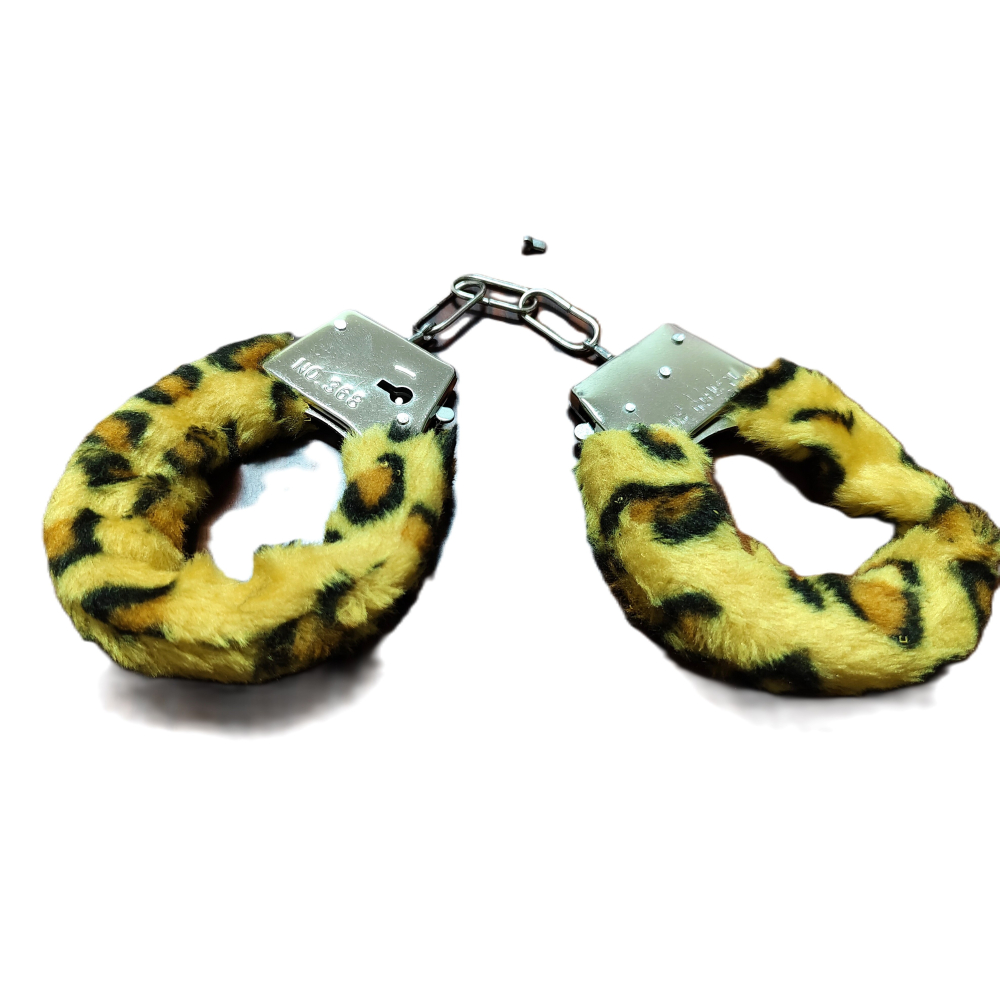 (現貨)情趣老虎毛絨捆绑玩具角色扮演手銬-細節圖4