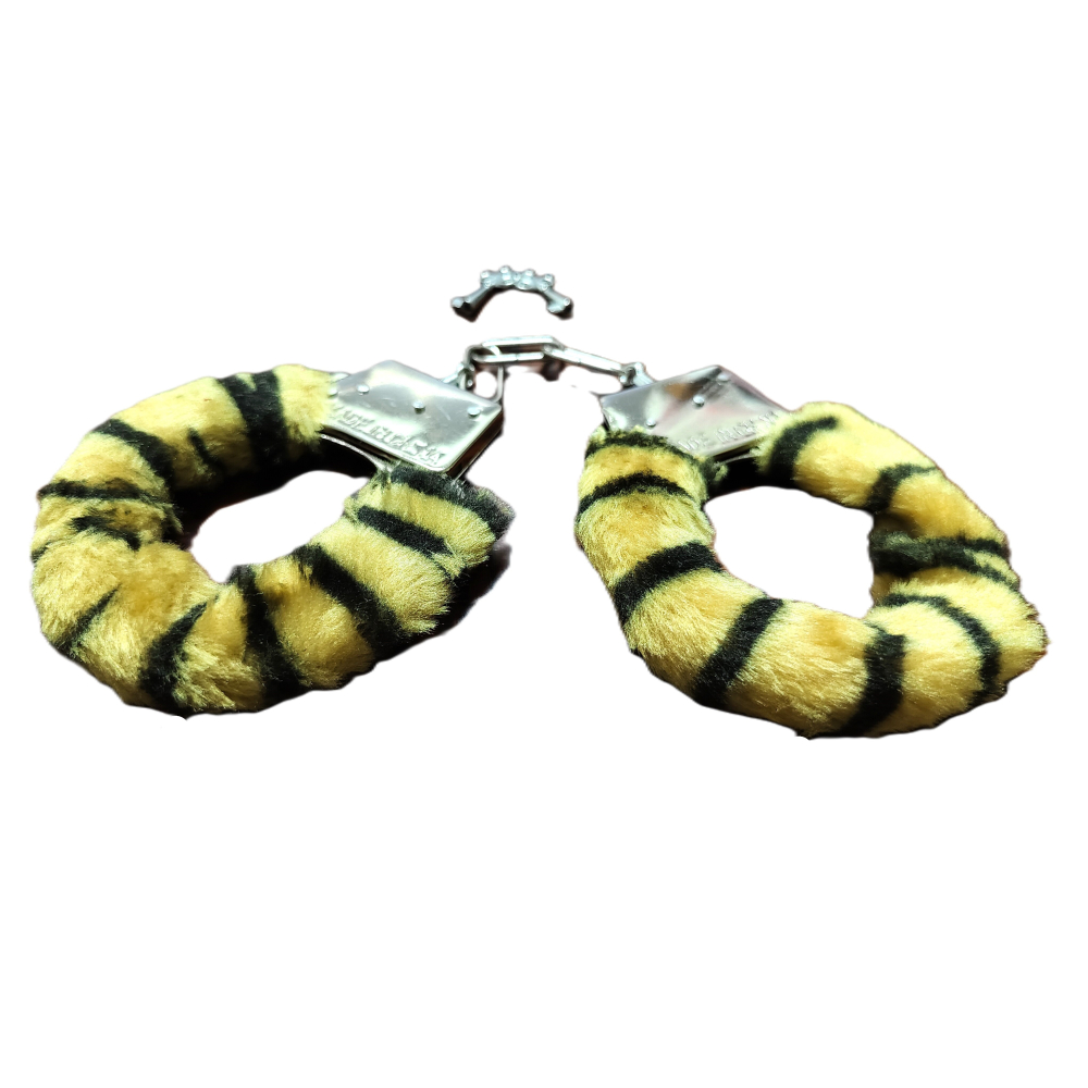 (現貨)情趣老虎毛絨捆绑玩具角色扮演手銬-細節圖9