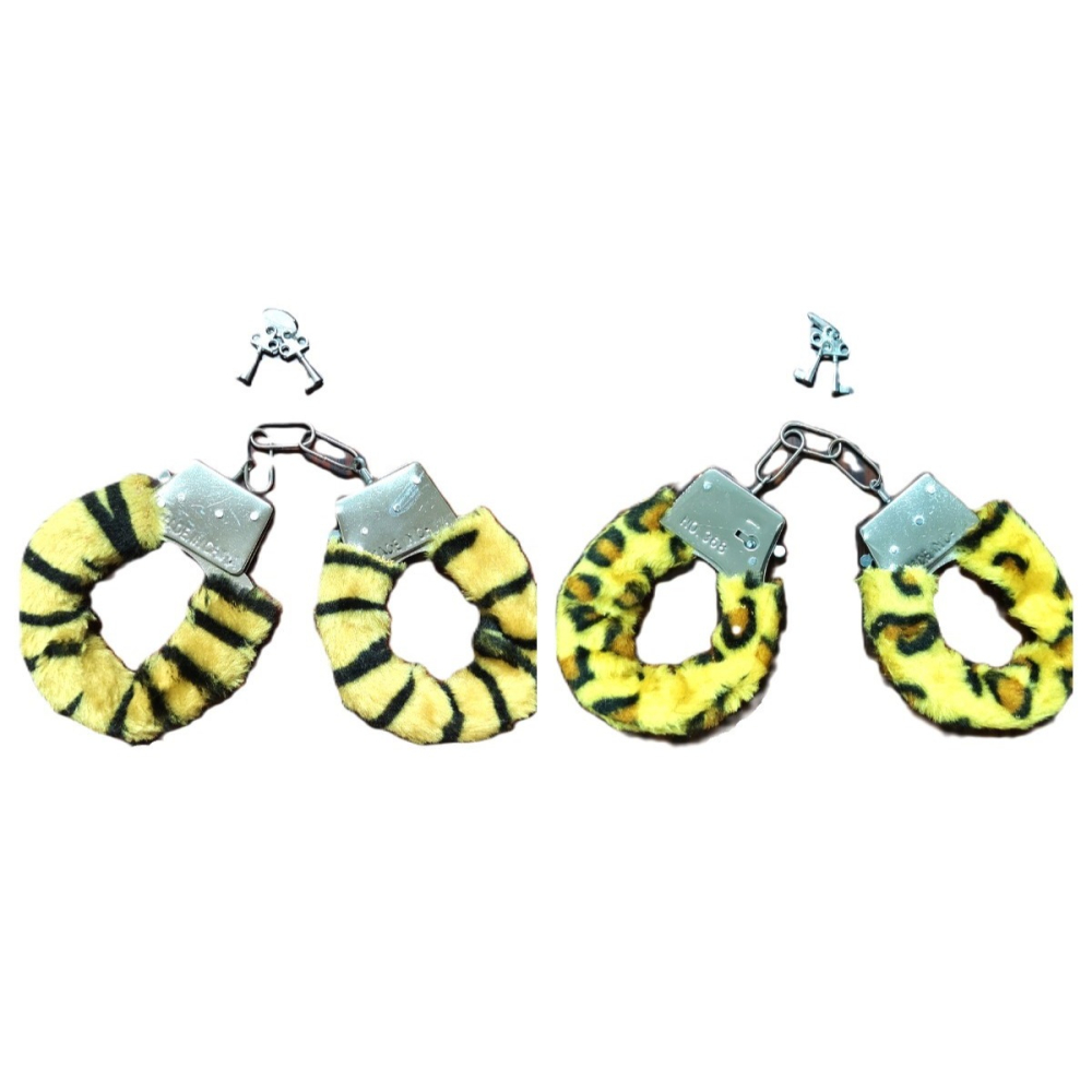 (現貨)情趣老虎毛絨捆绑玩具角色扮演手銬-細節圖10