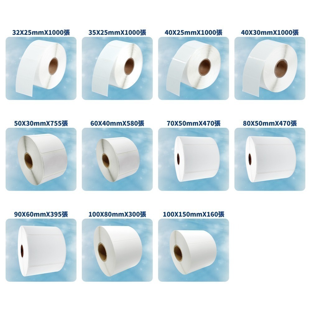 【熱感應貼紙-冷凍用-寬度3~10cm】熱感合成貼紙 熱感PP 熱感冷凍撕不破貼紙 耐低溫 防水 防油 防撕 黏性佳-細節圖2