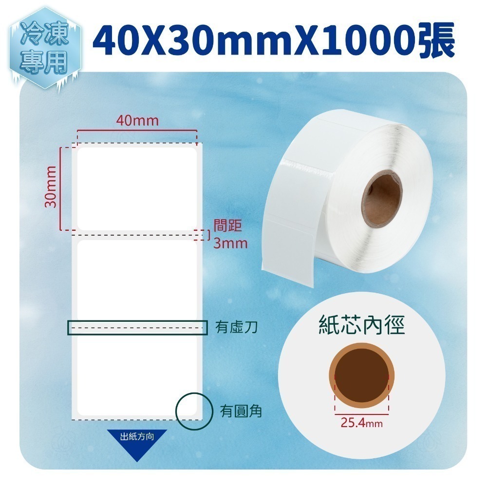 魯夫船長【熱感應貼紙-冷凍用-寬度3~10cm】熱感貼紙／熱感應貼紙／熱感PP(環保合成貼紙)／防水飲料標籤／黏性佳-規格圖4
