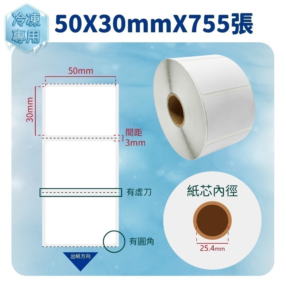 魯夫船長【熱感應貼紙-冷凍用-寬度3~10cm】熱感貼紙／熱感應貼紙／熱感PP(環保合成貼紙)／防水飲料標籤／黏性佳-規格圖4