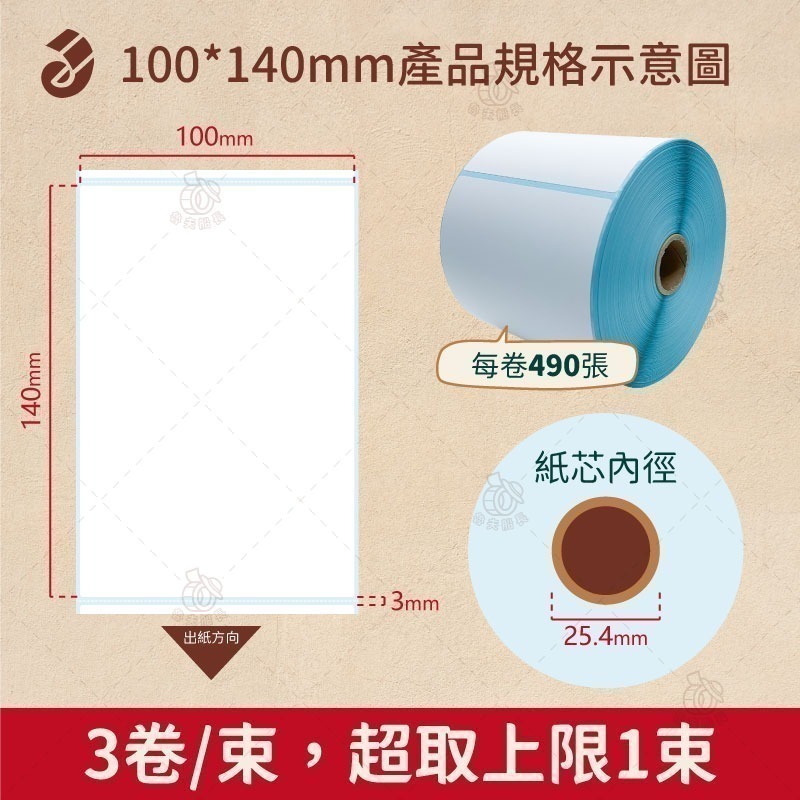 魯夫船長【熱感應貼紙，寬度10cm】超商出貨單100*150mm／熱感貼紙／條碼貼紙／感熱貼紙／物流出貨單／標籤機-細節圖4