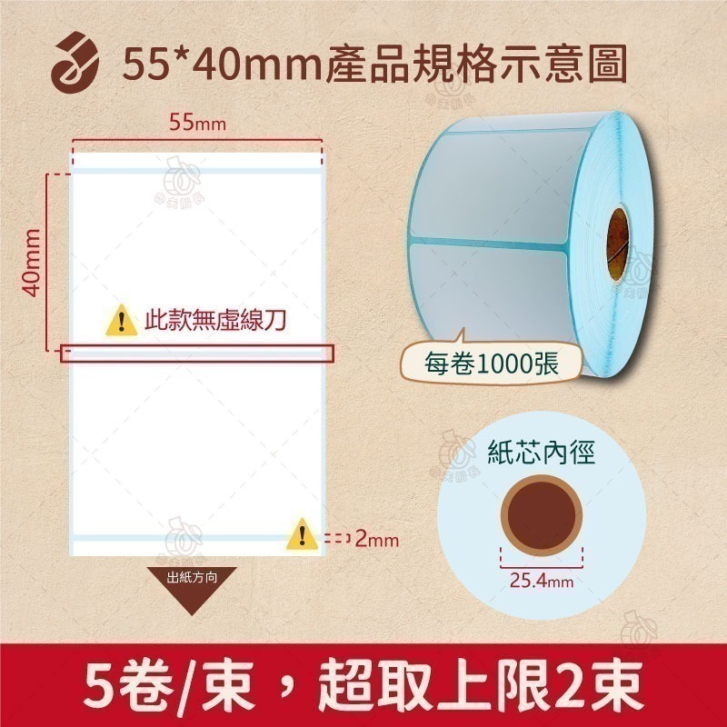 魯夫船長【熱感應貼紙，寬度5~7cm】熱感貼紙／感熱貼紙／條碼貼紙／飲料杯貼／服飾業專用／條碼機用／食品製造／標籤機-細節圖6