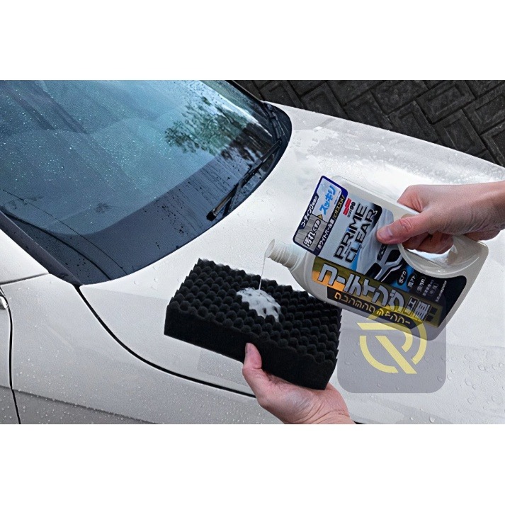 庫樂斯汽車用品-日本SOFT99 潔淨洗車精 鍍膜車專用 附洗車海綿 不影響車體鍍膜 清潔水垢 雨漬 蟲體污漬-細節圖3