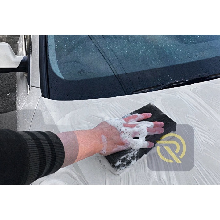 庫樂斯汽車用品-日本SOFT99 潔淨洗車精 鍍膜車專用 附洗車海綿 不影響車體鍍膜 清潔水垢 雨漬 蟲體污漬-細節圖4