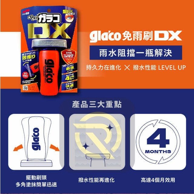 庫樂斯-SOFT99 免雨刷DX (現貨供應) 雨刷 下雨 玻璃雨刷 鍍膜劑 耐久度 防潑水 玻璃鍍膜 快速鍍膜-細節圖4