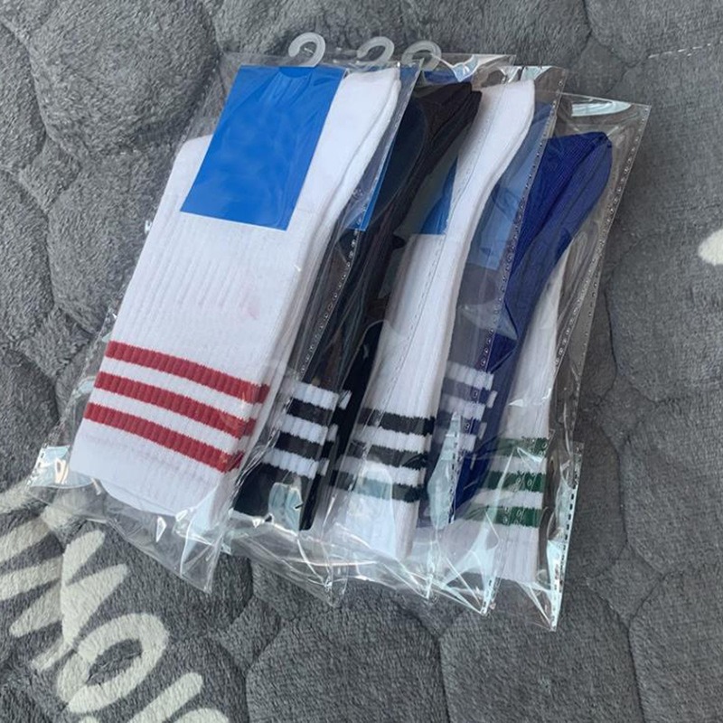 潮流百搭長筒襪 運動襪 籃球襪 橫條紋襪 襪子 女長筒運動襪 中筒襪 三葉標誌 三葉草-細節圖7