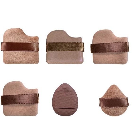 巧克力餅乾粉撲超軟植絨皮面迷你拇指幹濕兩用不吃粉底-細節圖7