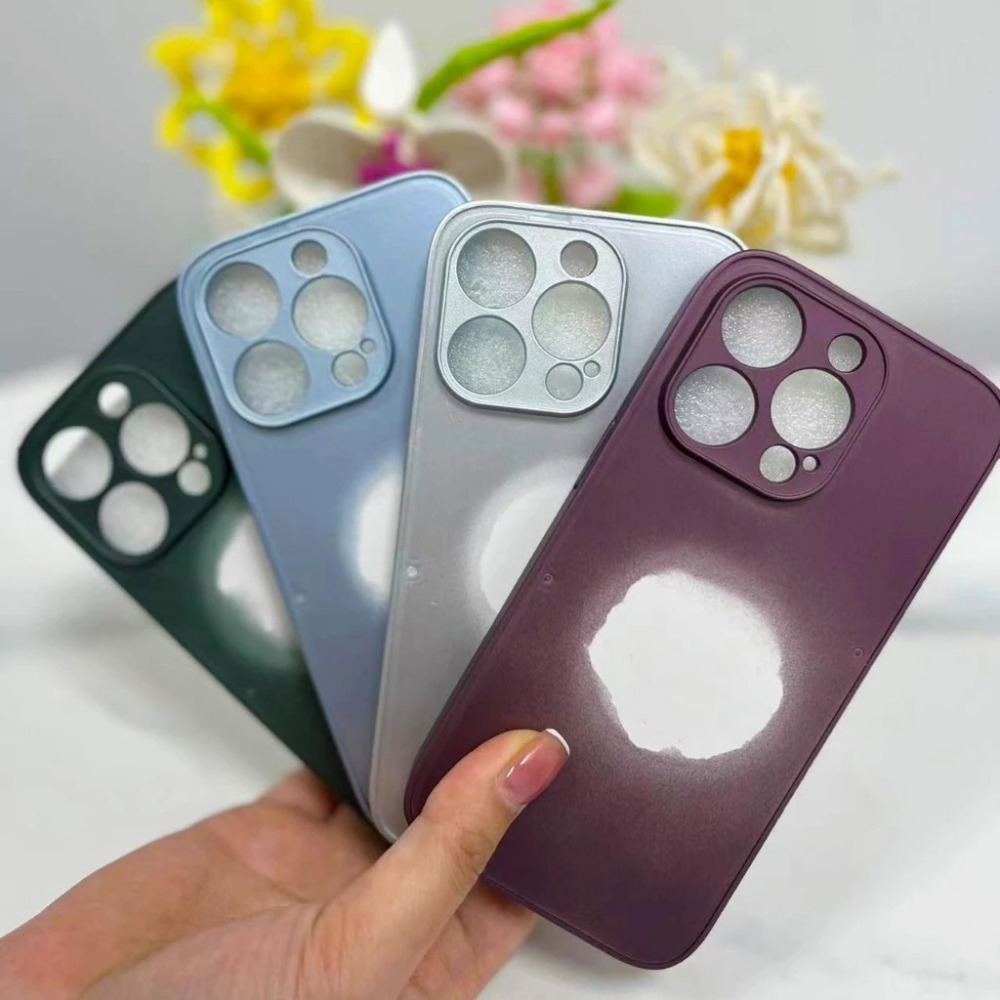 客製化手機殼 iPhone 蘋果 金屬漆 手機殼素材 貼皮凹槽 全包 防摔 有機玻璃-細節圖2