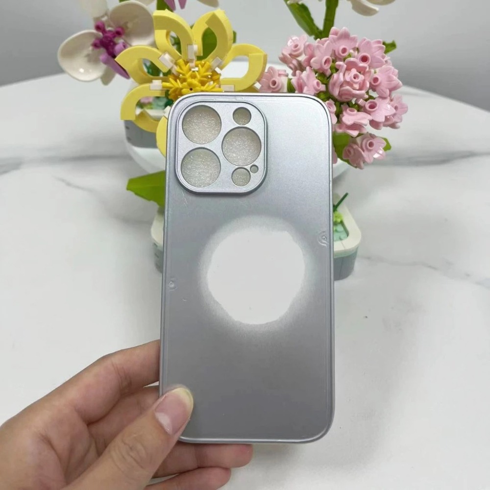 客製化手機殼 iPhone 蘋果 金屬漆 手機殼素材 貼皮凹槽 全包 防摔 有機玻璃-細節圖4