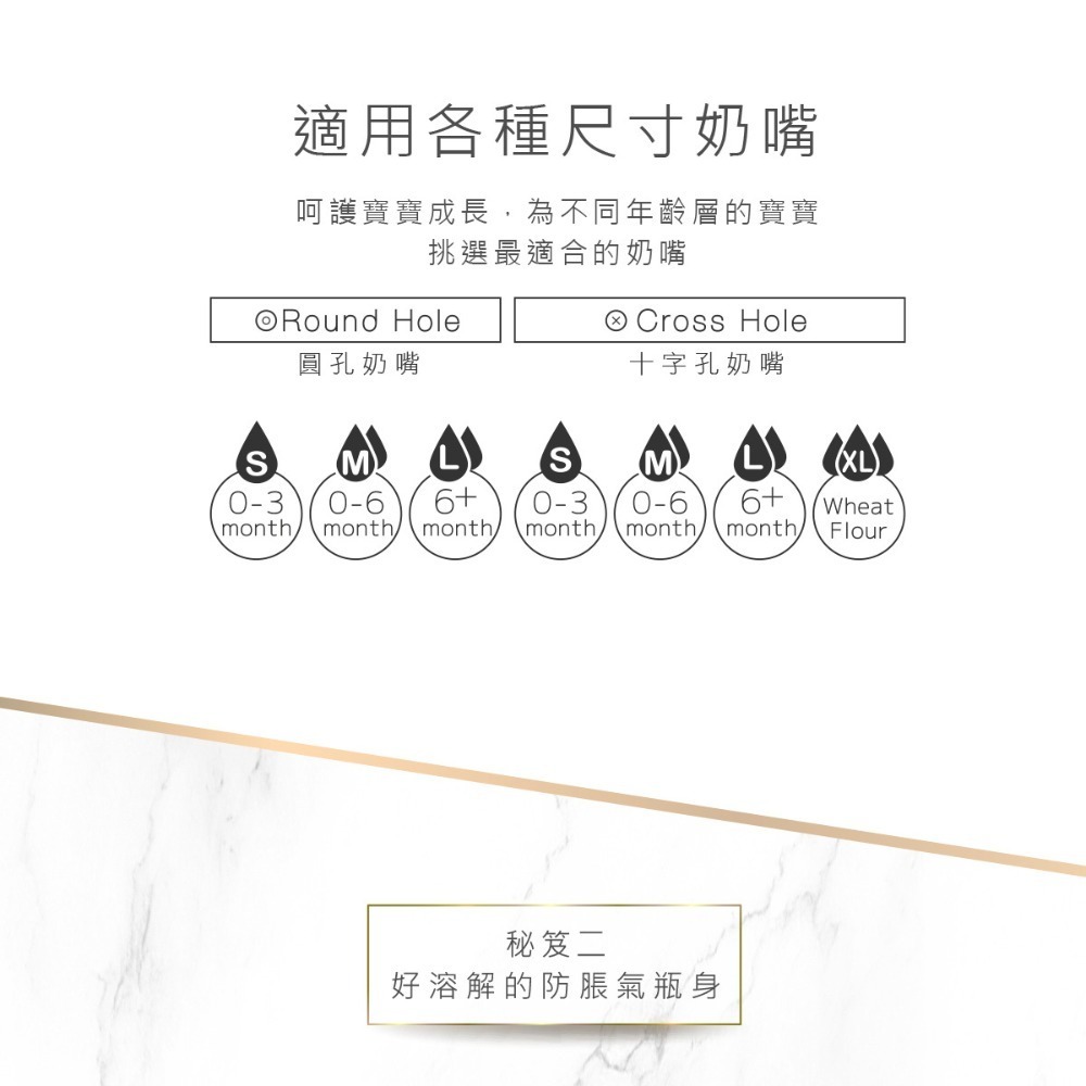 酷咕鴨 Ku.Ku PLUS純真之瞳 寬口玻璃奶瓶240ml(M十字孔奶嘴)-細節圖6