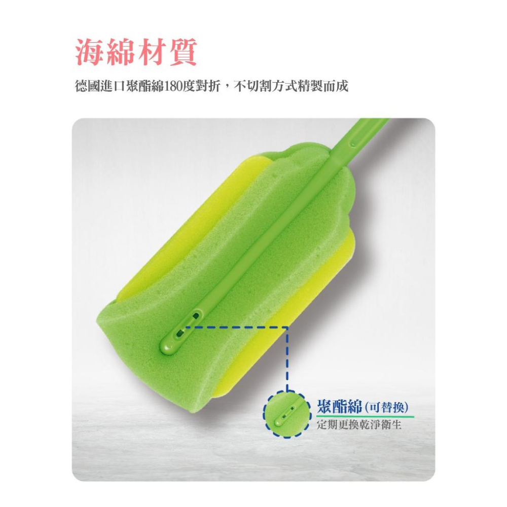 DOOBY大眼蛙 海綿旋轉清潔刷(含奶嘴刷)-細節圖5
