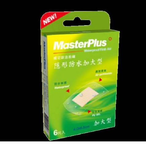 隱形防水加大型 4.0x6.5cm 6入