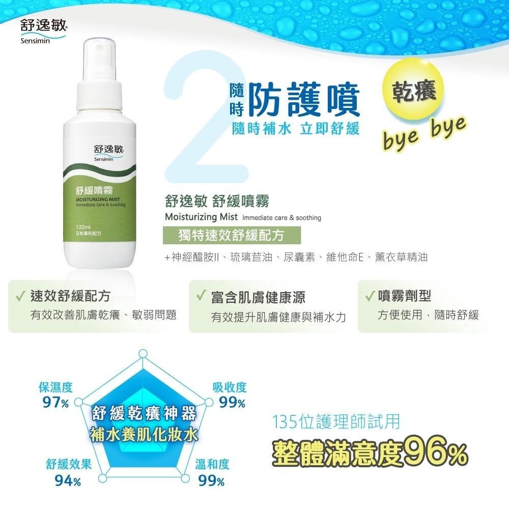 日本 Sensimin 舒逸敏 舒緩噴霧 120ml/罐-細節圖2