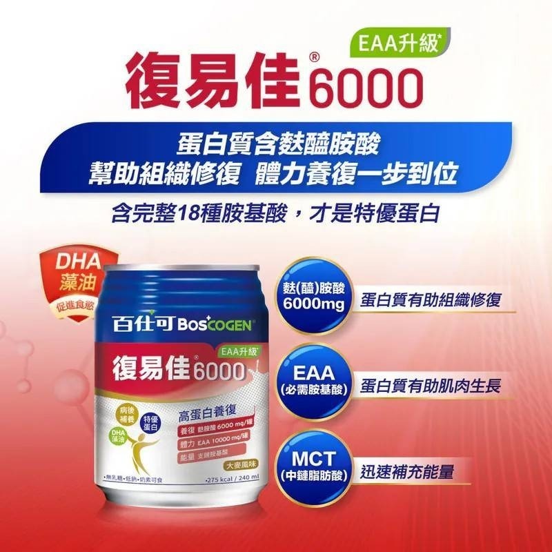 百仕可BOSCOGEN 復易佳6000 PLUS營養素(250ml/24罐)-細節圖6