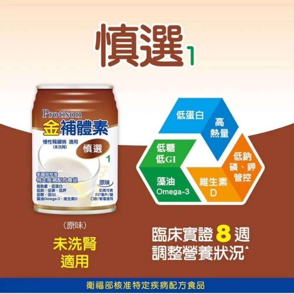 金補體素 慎選1 慢性腎臟病適用 (未洗腎)  24罐/箱-細節圖8