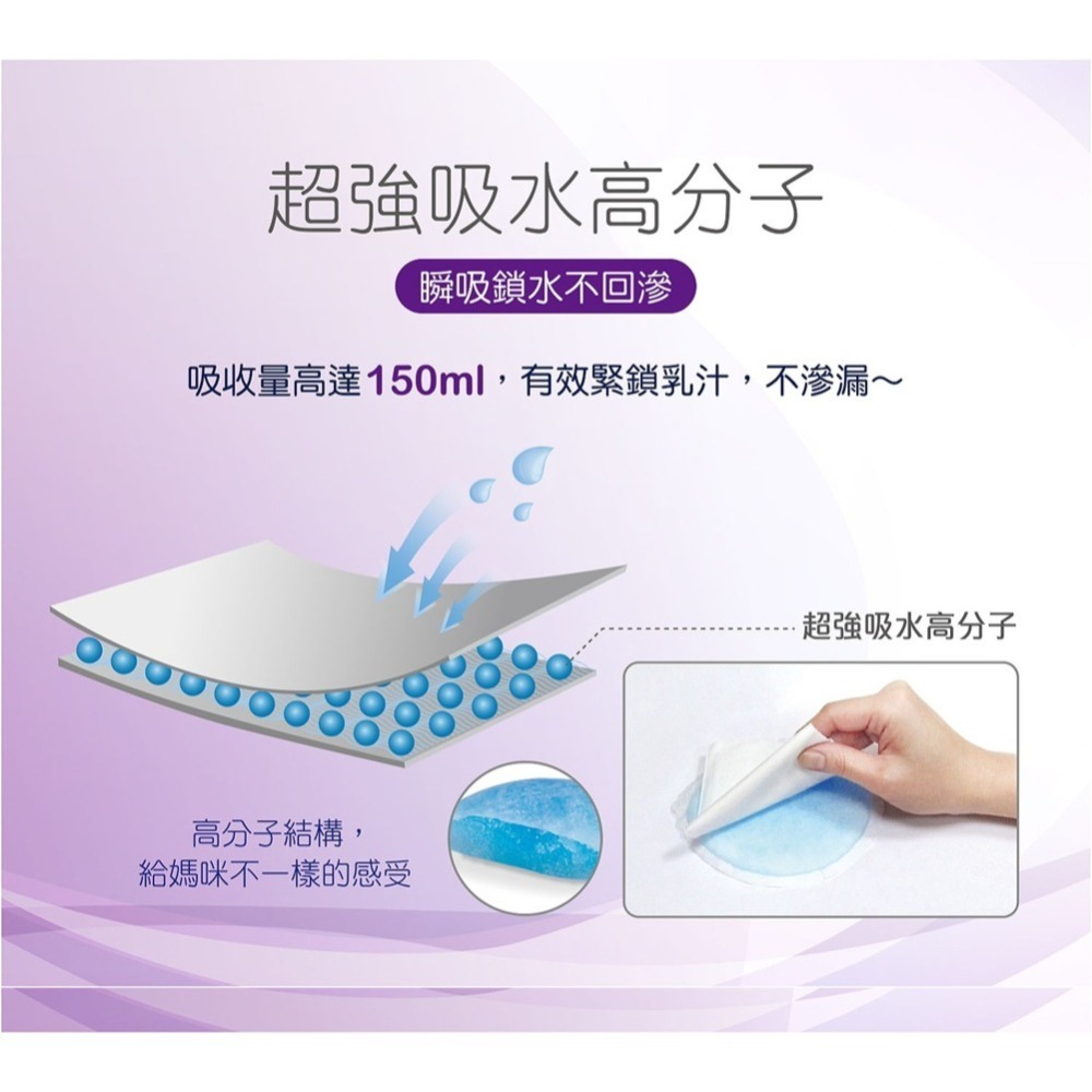 KUKU 酷咕鴨 魔力防溢乳墊-30片/盒 (外盒藍、粉、紫 隨機出貨~)-細節圖6