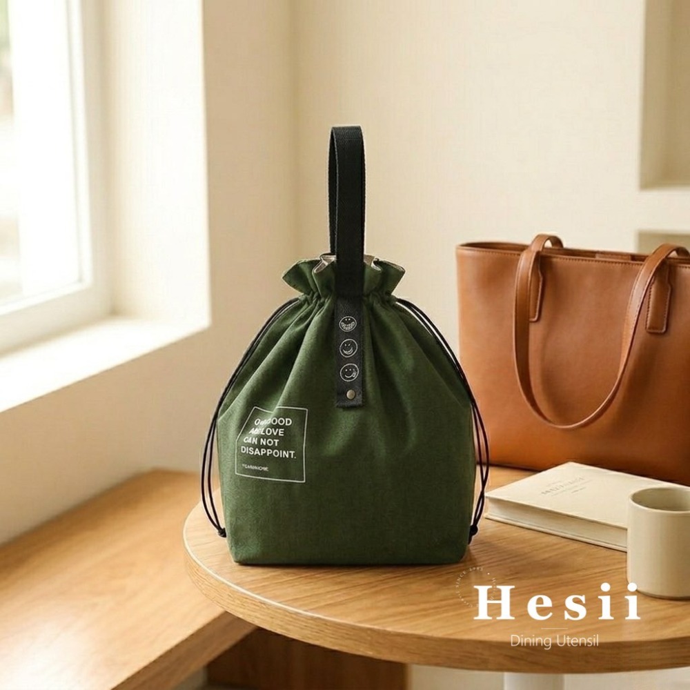 Hesii 日日好食束口保溫便當袋｜保冷保溫手提午餐袋 便當包 野餐袋 外出餐袋 上班族學生餐袋-規格圖6