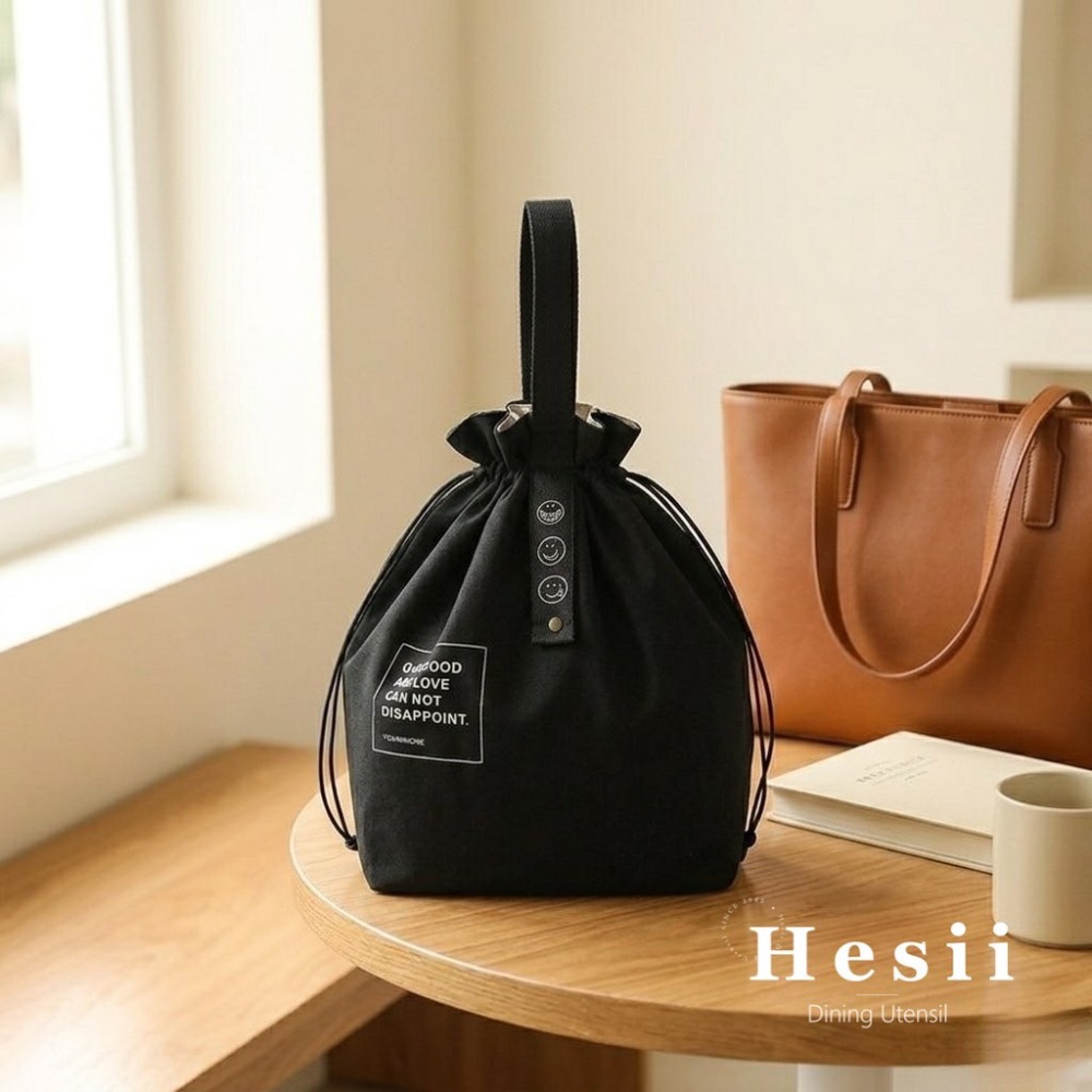 Hesii 日日好食束口保溫便當袋｜保冷保溫手提午餐袋 便當包 野餐袋 外出餐袋 上班族學生餐袋-規格圖6