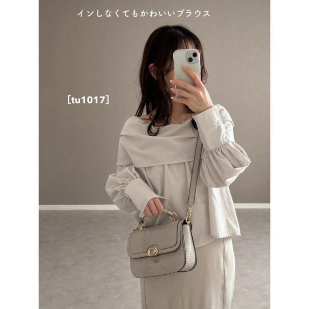 現貨｜ GRL 2Way可拆袖 露肩一字領澎澎袖 襯衫  tu1017 ✨-細節圖3