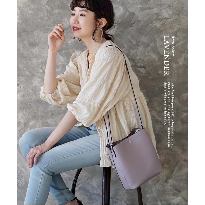 [正品 正規日本進口] Legato Largo LG-P0116 輕量 斜背 水桶包 手提包 三層收納 通勤 斜背包-細節圖3