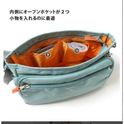 [正品 正規日本進口] anello GRANDE 防撥水 輕量包 斜背包 側背包 肩背包通勤包 GTM0452-細節圖6