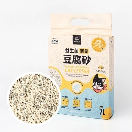 【汪喵星球】益生菌消臭豆腐砂 米粒型 條型 花草砂 隱血砂  7L 貓砂 豆腐砂   汪喵貓砂6包/箱 (箱購免運)-規格圖5
