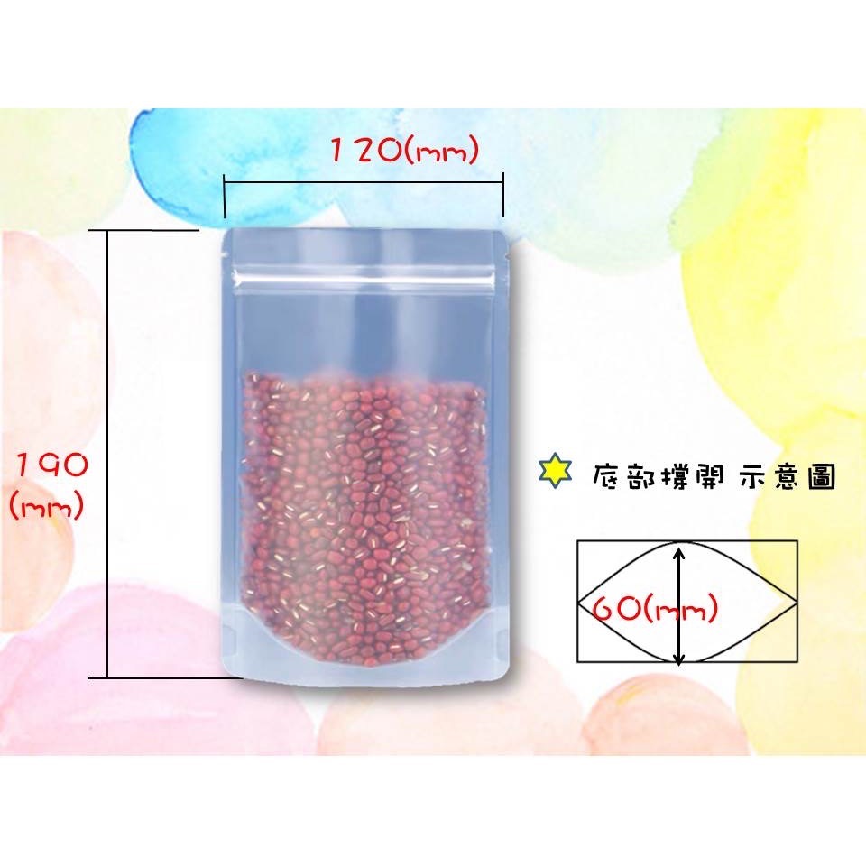 同尺寸100個出貨）立式霧面夾鏈袋(銷售中）食品袋 透明夾鏈袋 包裝袋 密封袋 包裝夾鏈袋 包裝袋-規格圖3