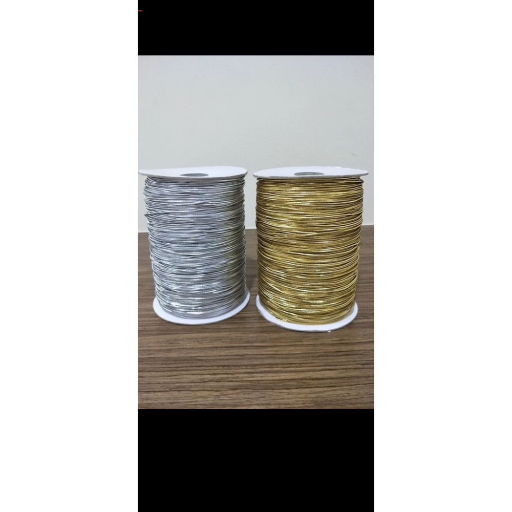 金蔥帶/500 碼金蔥/鬆緊繩/禮盒/包裝/彈性金蔥DIY/手工/吊牌/金蔥彈性繩/鬆緊帶/-規格圖1