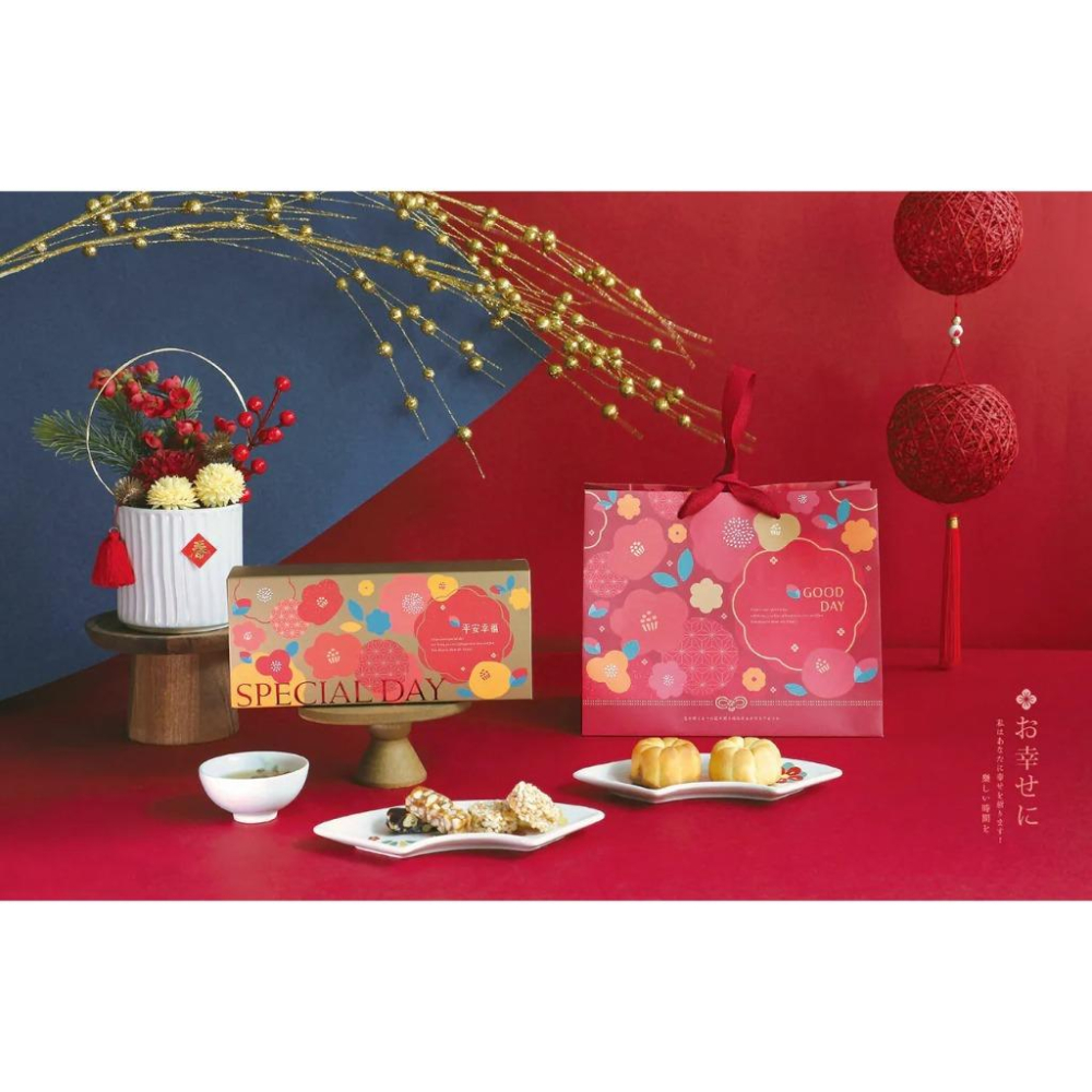 同學家 |　T02抽屜盒 春節 花曜幸福 10入3A08-508002-細節圖3