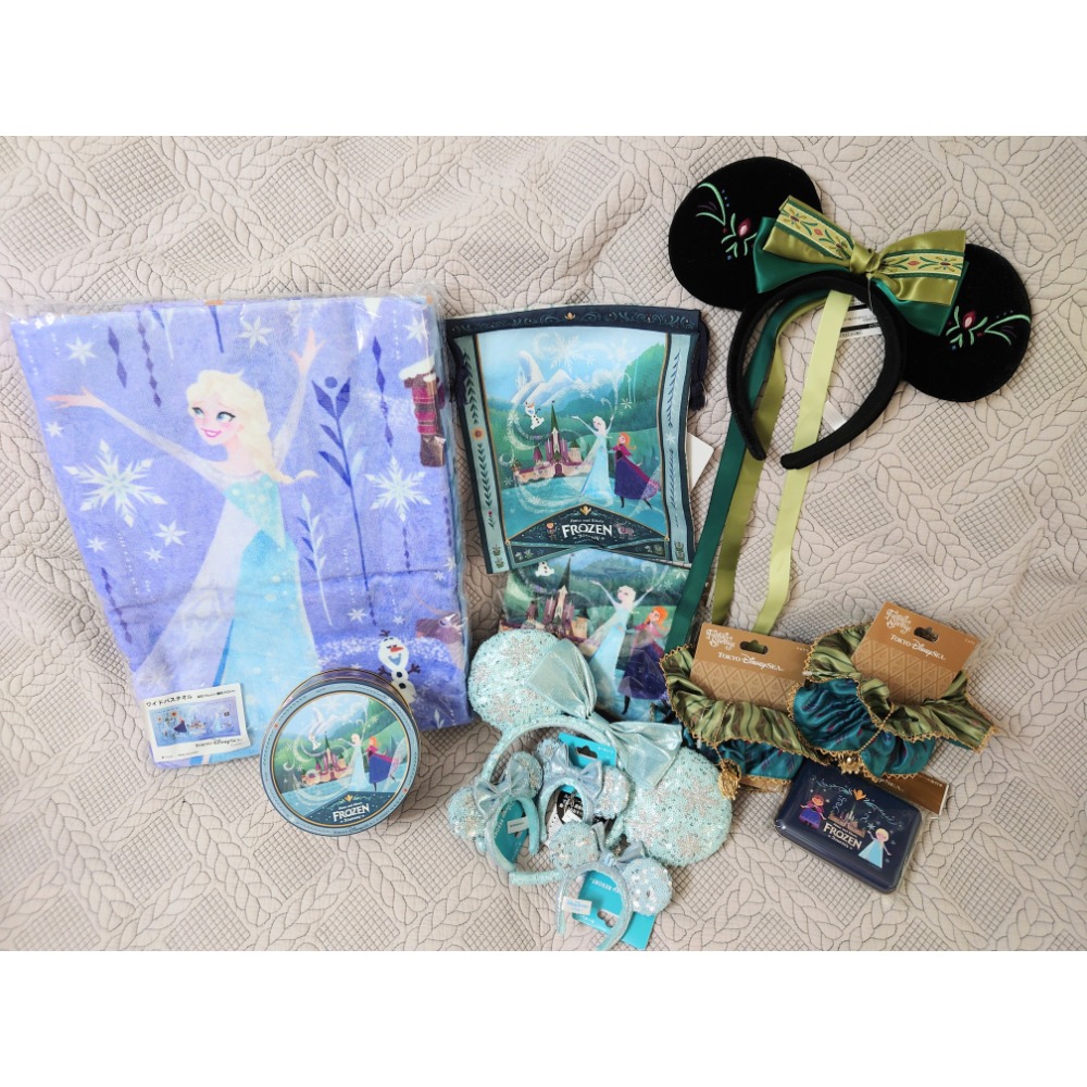 冰雪奇緣愛莎女王髮箍+迷你吊飾✨東京迪士尼海洋「夢幻泉鄉」限定新品✨-細節圖4