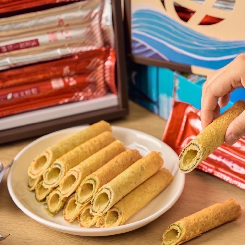 【蔡技食品】夾心手工蛋捲禮盒-細節圖4