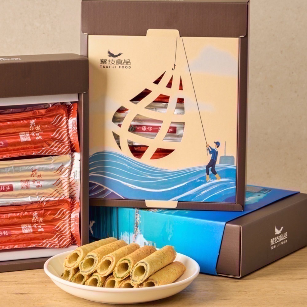 【蔡技食品】夾心手工蛋捲禮盒-細節圖3